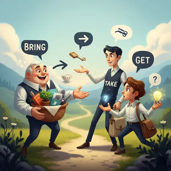 Bring take get